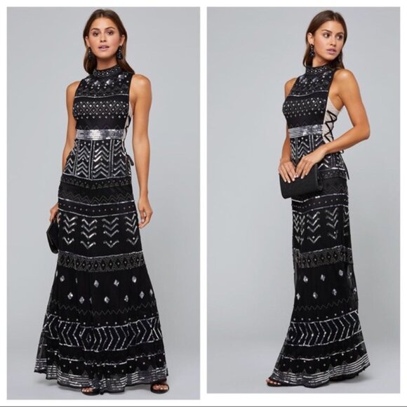 Dresses & Skirts - Bebe LACE UP SIDE GOWN